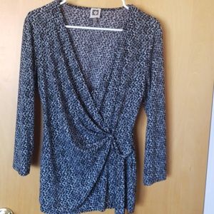 Anne Klein - wrap blouse. Size M